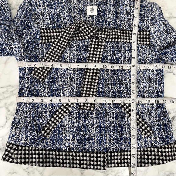 Bundle Cabi Snow Valley Buffalo Check Jacket Reina Houndstooth Club Blazer XS - Picture 11 of 16
